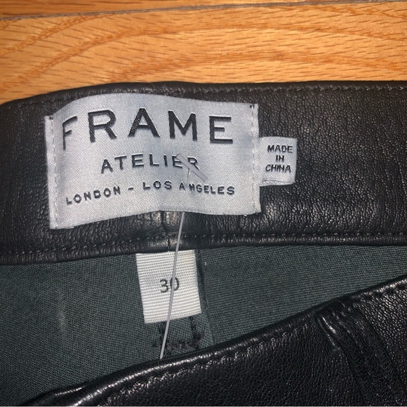 Frame Le Skinny de Jeanne leather legging pants in black 30 - Picture 14 of 14